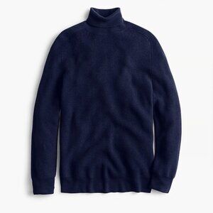 J.Crew Destination Men's Merino Wool Turtleneck Sweater (Size L)(Navy)